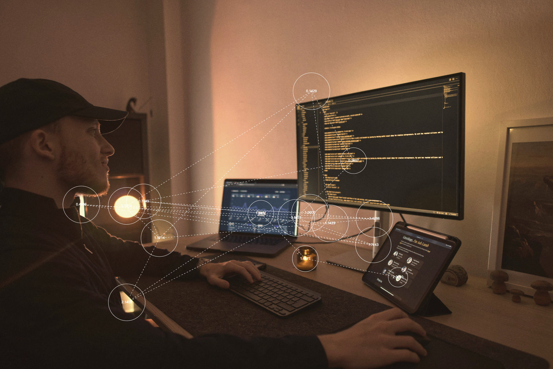 Photo of Ash
    Lamb's workspace and office.